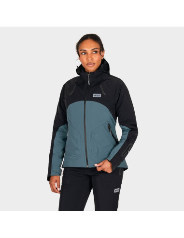 KNOX WOMEN'S BLUE TEAL MOTO JACKET