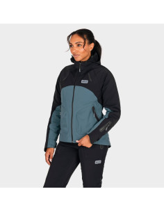 KNOX WOMEN'S BLUE TEAL MOTO JACKET