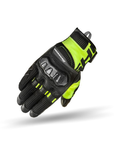 SHIMA X-BREEZE 2 BLACK/FLUO SHORT MOTO GLOVES