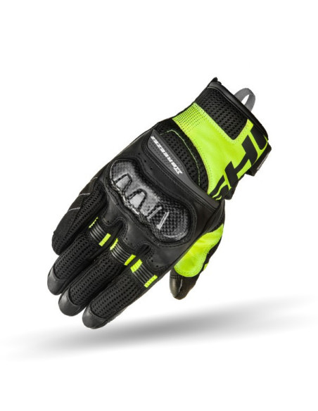 SHIMA X-BREEZE 2 BLACK/FLUO TRUMPOS MOTO PIRŠTINĖS