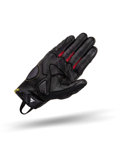 SHIMA RUSH BLACK/RED TRUMPOS MOTO PIRŠTINĖS
