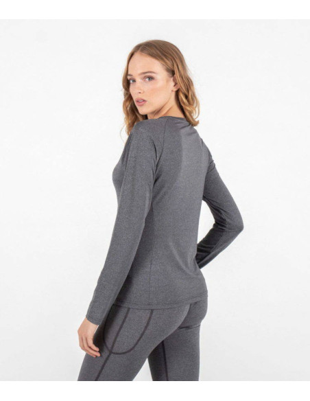 KNOX WOMEN'S MIA DUAL ACTIVE GREY BREATHABLE THERMO SHIRT