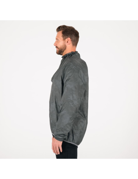 KNOX WATERPROOF SHELL LIGHT GREY RAIN JACKET