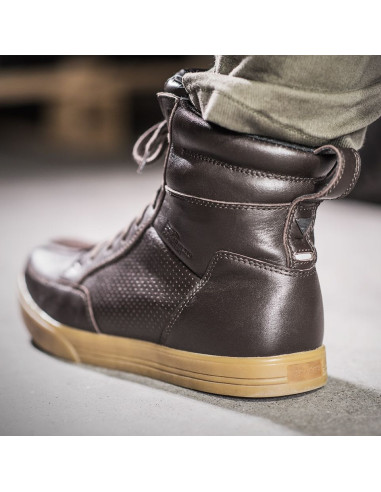 SHIMA BLAKE BROWN SHORT MOTO BOOTS