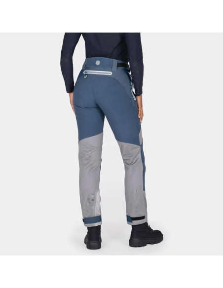 KNOX WOMEN'S URBANE PRO MOVE TEAL MOTO TROUSERS