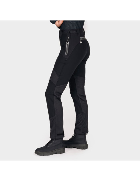 KNOX WOMEN'S URBANE PRO MOVE BLACK MOTO TROUSERS