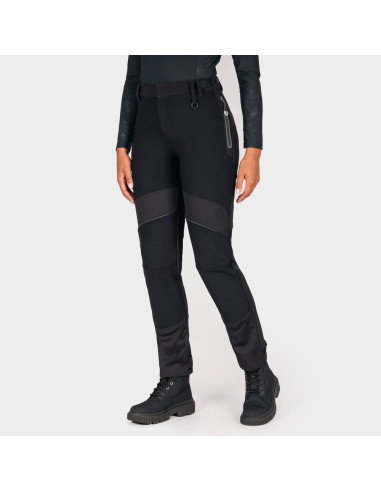 KNOX WOMEN'S URBANE PRO MOVE BLACK MOTO TROUSERS