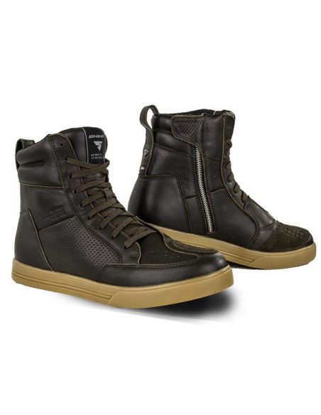 SHIMA BLAKE BROWN SHORT MOTO BOOTS