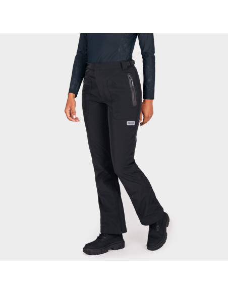 KNOX WOMEN'S BLUE BLACK MOTO TROUSERS