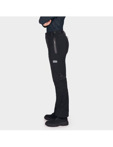 KNOX WOMEN'S BLUE BLACK MOTO TROUSERS