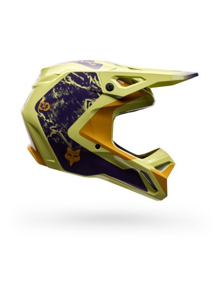 FOX V1 IMAGE YELLOW CROSS MOTO HELMET