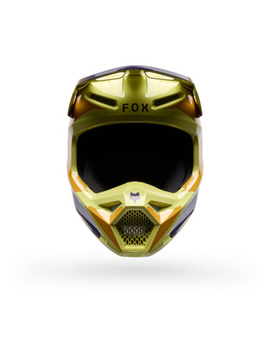 FOX V1 IMAGE YELLOW CROSS MOTO HELMET