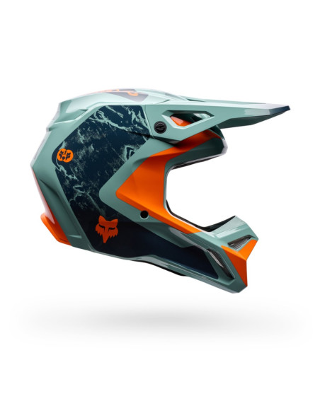 FOX V1 IMAGE PRINT BLUE KROSINIS MOTO ŠALMAS