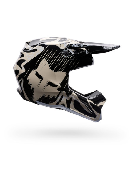 FOX V1 DIFFUSE BLACK KROSINIS MOTO ŠALMAS