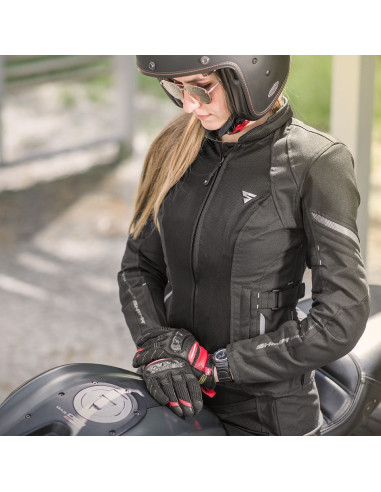SHIMA WOMENS JET SUMMER TEXTILE MOTO JACKET