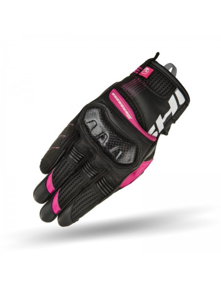 SHIMA X-BREEZE 2 BLACK/PINK WOMEN'S SHORT MOTO GLOVES