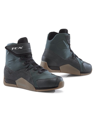 TCX DISTRICT WATERPROOF GUNMETAL/BROWN MOTO BATAI