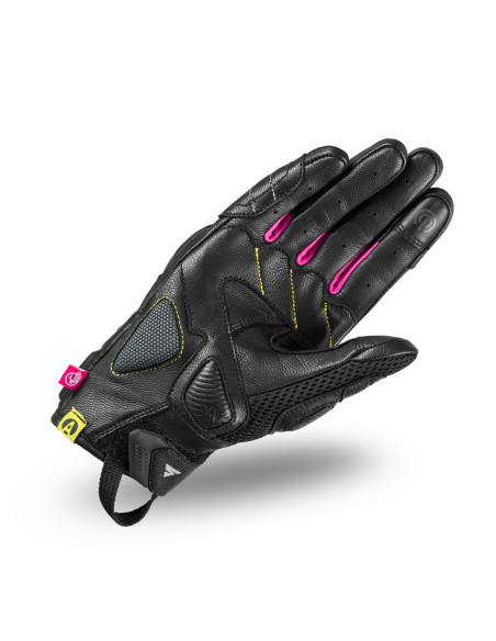 SHIMA ЖЕНСКИЕ КОРОТКИЕ МОТОПЕРЧАТКИ RUSH LADY BLACK/FUCHSIA