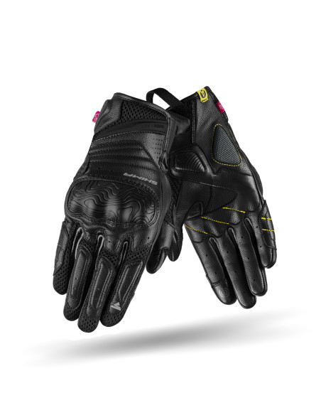 SHIMA RUSH LADY BLACK WOMEN'S SHORT MOTO GLOVES