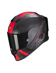 SCORPION EXO-R1 CARBON EVO AIR MG RED SPORTINIS/UŽDARAS MOTO ŠALMAS