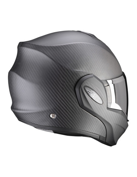 SCORPION EXO-TECH EVO CARBON MATT BLACK FLIP-UP MOTO ŠALMAS