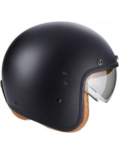SCORPION BELFAST EVO LUXE BLACK ATVIRAS MOTO ŠALMAS