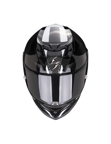 SCORPION EXO-520 EVO AIR LATEN BLACK/WHITE SPORTINIS/UŽDARAS MOTO ŠALMAS