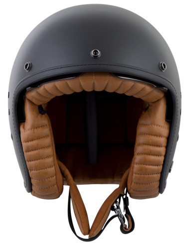 SCORPION BELFAST EVO LUXE BLACK ATVIRAS MOTO ŠALMAS