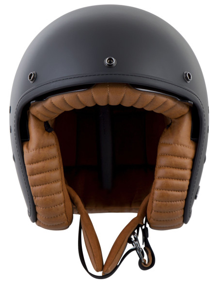 SCORPION BELFAST EVO LUXE BLACK ATVIRAS MOTO ŠALMAS