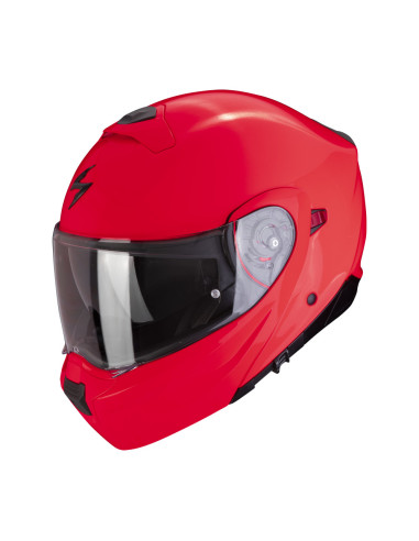 SCORPION EXO-930 EVO NEON RED FLIP-UP MOTO ŠALMAS