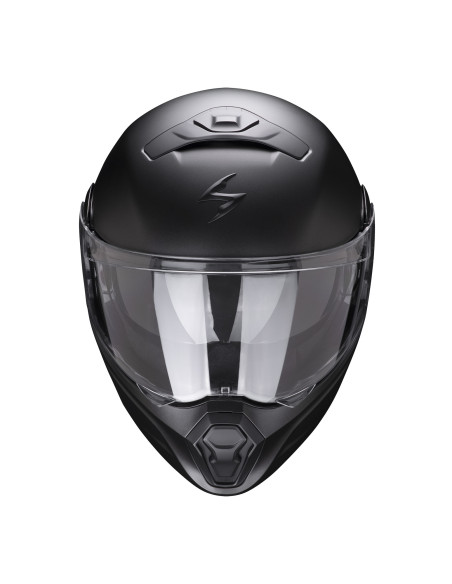 SCORPION EXO-930 SMART MATT BLACK FLIP-UP MOTO ŠALMAS