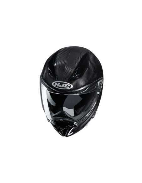 HJC F70 BLACK CARBON SPORTINIS/UŽDARAS MOTO ŠALMAS