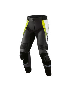 SHIMA STR 2.0 LEATHER MOTO TROUSERS YELLOW FLUO