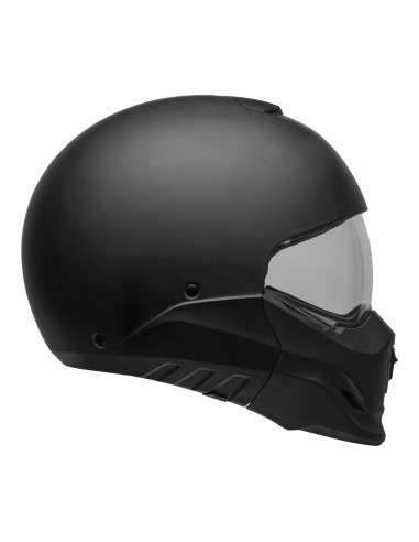 BELL BROOZER SOLID MATTE BLACK SPORTINIS/UŽDARAS MOTO ŠALMAS