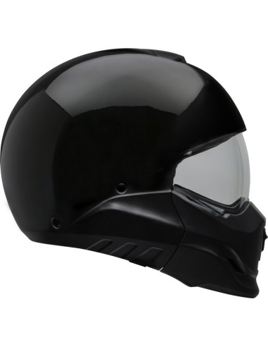 BELL BROOZER SOLID BLACK SPORTINIS/UŽDARAS MOTO ŠALMAS