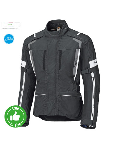 HELD 4-TOURING II BLACK/ GREY TEXTILE MOTO JACKET