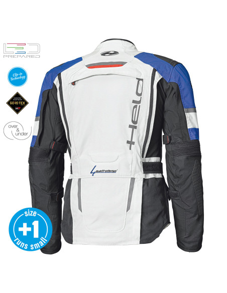 HELD CARESE EVO GORE-TEX® BLUE TEKSTILINĖ MOTO STRIUKĖ