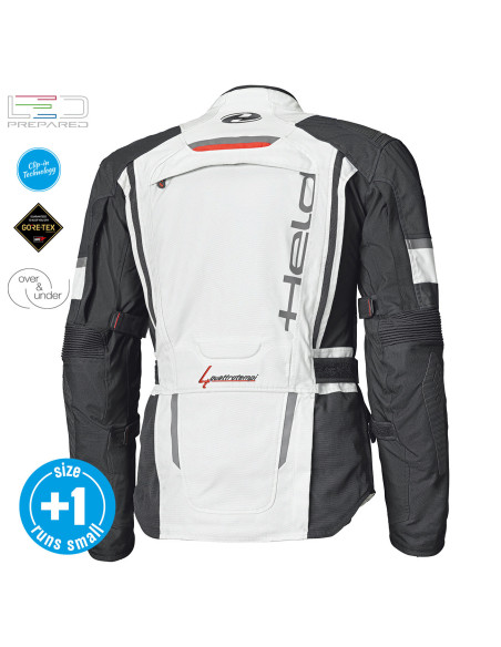 HELD CARESE EVO GORE-TEX® RED TEKSTILINĖ MOTO STRIUKĖ