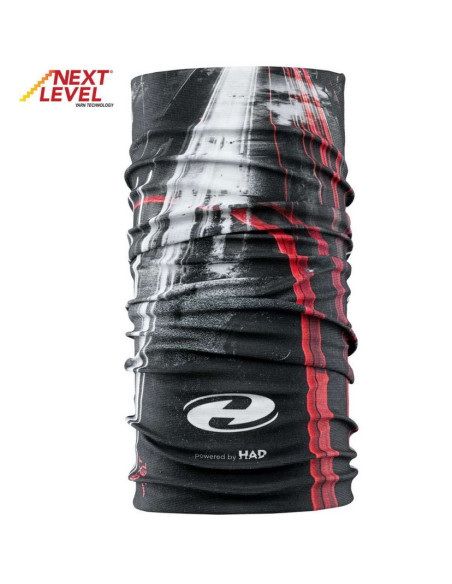 HELD HAD TUBE COOL RED/BLACK/GREY SCARF