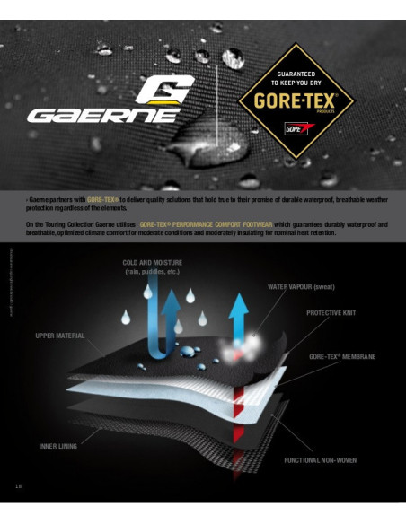 GAERNE G.PRESTIGE GORE-TEX® MOTO BATAI