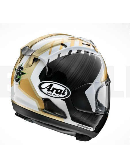 ARAI RX-7V EVO REA GOLD SPORTINIS/UŽDARAS MOTO ŠALMAS