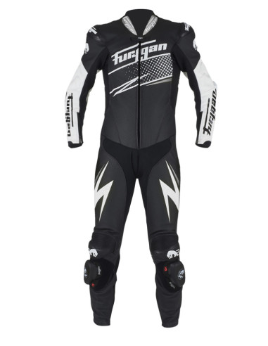 FURYGAN FULL RIDE BLACK/WHITE VIENOS DALIES ODINIS MOTO KOMBINEZONAS