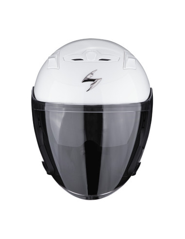 SCORPION EXO-230 WHITE ATVIRAS MOTO ŠALMAS