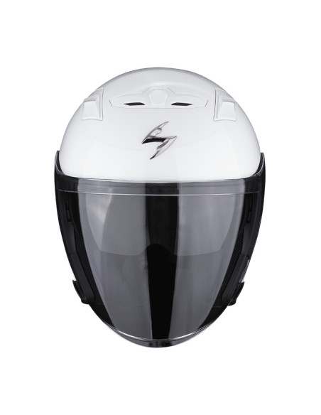 SCORPION EXO-230 WHITE ATVIRAS MOTO ŠALMAS