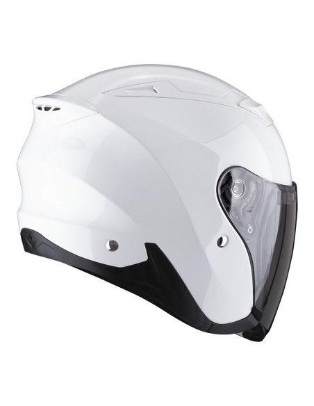 SCORPION EXO-230 WHITE ATVIRAS MOTO ŠALMAS