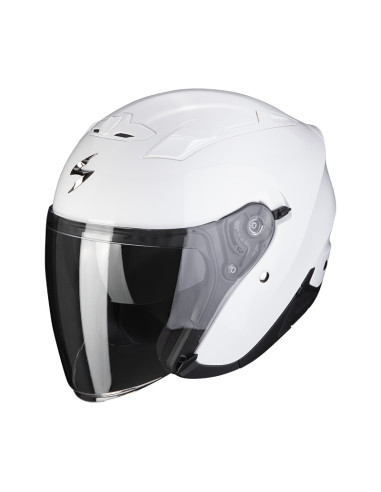 SCORPION EXO-230 WHITE ATVIRAS MOTO ŠALMAS