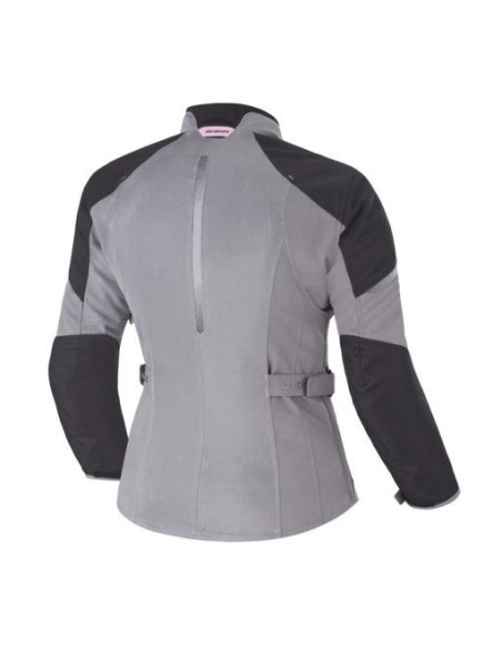 SHIMA WOMENS JET GREY SUMMER TEXTILE MOTO JACKET