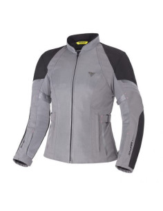 SHIMA WOMENS JET GREY SUMMER TEXTILE MOTO JACKET
