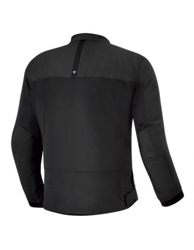 SHIMA OPENAIR BLACK SUMMER TEXTILE MOTO JACKET