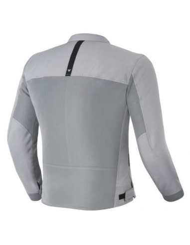 SHIMA OPENAIR GREY SUMMER TEXTILE MOTO JACKET